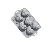 Heart Shape 6 Compartment Silicone Mold for Handmade Dessert and Treats