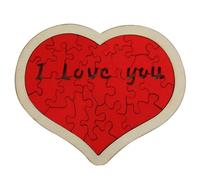 Heart Shape Building Puzzles Heart Puzzle - I Love You Puzzles,DIY Family Gift Puzzle, 3D Mini Brick Set for Home Decor for SA's Gift