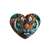 Heart Shape Car Air Fresheners Tiger'S Gaze Pattern 6 Pcs Car Aromatherapy Tablets For Car Wardrobe Shoe Cabinet Eliminate Odors