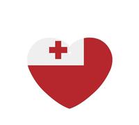 Heart Shape Car Air Fresheners Tonga Flag Pattern 6 Pcs Car Aromatherapy Tablets For Car Wardrobe Shoe Cabinet Eliminate Odors