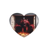 Heart Shape Car Air Fresheners Wall Breaking Demon Pattern 6 Pcs Car Aromatherapy Tablets For Car Wardrobe Shoe Cabinet Eliminate Odors