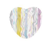 Heart Shape Car Aromatherapy Tablets Abstract Pattern Printed Scented Cards Car Air Fresheners for Wardrobe Car Drawers And Home Decor