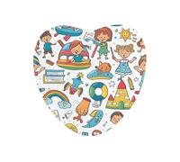 Heart Shape Car Aromatherapy Tablets Graffiti Style Characters Printed Scented Cards Car Air Fresheners for Wardrobe Car Drawers And Home Decor