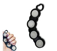 Heart Shape Cat Eye Nail Magnet Tool, Portable Magnetic Manicure Pen for Gel Polish, 5s Rapid Gradient Nail Art Magnet for Salon Home (Black)
