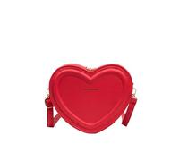 Heart Shape Crossbody Purse with Zipper Closure Shoulder Bag for Women Girls - Adjustable Strap for Party Wedding
