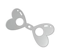 Heart Shape Cutting Dies Carbon Steel Die Cut Scrapbooking Embossing Stencils for Scrapbooking Card Making Packaging Crafting Die for Valentines