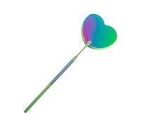 Heart Shape Detachable Stainless Steel Eyelash Mirrour Lash Extension Supplies Portable Makeup Mirrour Lash Mirrour