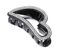 Heart Shape Diamond Decor Hair Claw Clip for Women