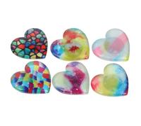 Heart Shape Diamond Drawing Fixators 6pcs Plastic Magnet Tool