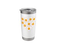 Heart Shape Egg Sunny Side Up Eggs Stainless Steel Insulated Tumbler