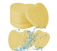 Heart Shape Facial Sponge - 50 Heart Shape Facial Sponges | Natural Cosmetics Spa Sponge, Heart Shape Face Sponge for Makeup Remover, Daily Facial Cleansing 2.76x2.36x0.31inch