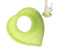 Heart Shape Faucet Mat For Kitchen Sink, Silicone Waterproof Sink Faucet Mat Splash Guard, Kitchen Sink Accessories, Drip Protector Splash Countertop For Kitchen And Bathroom (Green)