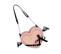Heart Shape Itabag For Pin Display Lovely Shoulder Bag Fashion Dating Japanese Styles Crossbody Heart Shape Itabag Lovely Shoulder Japanese Crossbody Dating