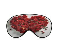 Heart Shape Made of Roses Sleep Mask Eye Mask Travel Eye Cover