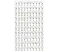 Heart Shape Mini Clips, 100pcs Gold Metal Iron, Hollow Long Tail Design - Durable Clamping Force, Multipurpose Use for Documents and Tickets (Silver)