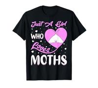 Heart Shape Moth Just A Girl Who Loves Moths T-Shirt