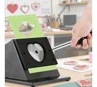 Heart Shape Paper Hole Punch, 57mm Manual Cutter for Precise Cutting, Ideal for Badges, Scrapbooking, Craft Projects and Art Paper Cutting