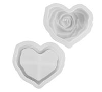 Heart Shape Pot Mould, Silicone Pot Resin Molds, Love Storage Box with Lid, Silicone Mold Container, Silicone Mold Container, Box Molds