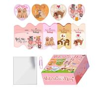 Heart Shape Puzzle Toy - Valentines Jigsaw Educational Game for Children, Classroom Exchange Reward, Interactive Love Notes Activity | Kids Learning Play Valentines Day Fun Game