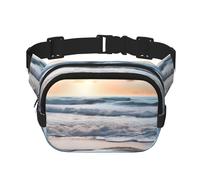 Heart Shape Romantic Beach Fanny Pack Fashion Belt Bag Lightweight Waist Pouch With Adjustable Strap Crossbody Bags For Women Travel Sports Running