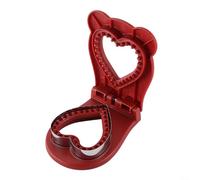 Heart Shape Sandwich Maker With Cutting And Sealing Capability For Lunchbox Storage And On-the-Go Meals(Red)