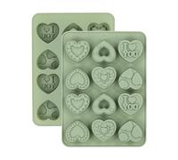 Heart Shape Silicone Mold, 3D Baking Mold for Fondant, Soap and Ice Cream, Easy Release Chocolate Mould