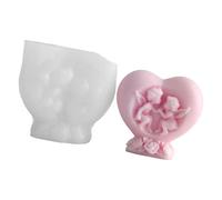 Heart Shape Silicone Mold for Soap Making Art Projects Chocolate Molding Home Decoration None Toxic Silicone Making Supplies