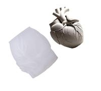 Heart Shape Silicone Molds Crafting Supplies Suitable for Creating Resin Planter Jewelry Containers Detailed Pattern Resin Craft Silicone Mold