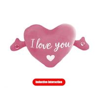 Heart Shape Valentines Pillow, Fluffy Stuffed Heart Plush,Red Love Stuffed Musical Interactive Toy for Girlfriend Wife Mother Girls,Wedding Decorations,Sensory Beat Piano