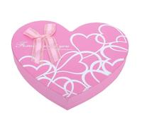 Heart Shaped 18 Grid Paper Chocolate Gift Box for Mothers Day | Pink Elegant Present Packaging, Multiple Compartments for Small Treats, Suitable for Birthdays and Valentine Events