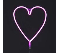 Heart Shaped 36cm Battery or USB Powered Rope Light - 3 Colours Available (Blue)