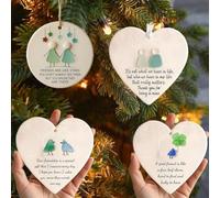 Heart-Shaped Acrylic Glass Friendship Decor, Timeless Friendship Heart Keepsake, 2026 Friend-ship Heart Ornament for Christmas Tree Hanging Ornaments, Decorative HeartPendant for Friends (4 style)