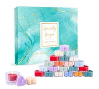 Heart-Shaped Advent Calendar 2025 for Women - 24 Days Scented Soy Wax Candles Gift Set, Aromatherapy Christmas Countdown Calendar with Premium Fragrances, Holiday Gift for Mom, Daughter & Girlfriend