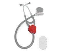 Heart-Shaped AirTag Holder Compatible with Littmann Lightweight II S.E., Classic III, Cardiology IV & CORE Digital Stethoscope, Fits EKO CORE 500™ Digital Stethoscope (Red)