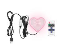Heart-Shaped Ambient Light - Romantic Neon Glow, Soft Led Ornament | Automotive Accessory for Interior Styling Couples Road Trips Cozy Nighttime Ambiance or Dashboard Personality Addition