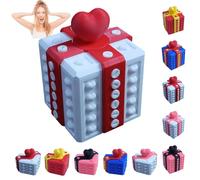 Heart-shaped Annoying Present Box, The Prank 3D Printed Annoying Gift Box Ornaments with Screw, Prank Screw Boxs for Valentine's Day and Christmas, Ideal for Birthday Pranks and Mischief (#B5)