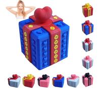 Heart-shaped Annoying Present Box, The Prank 3D Printed Annoying Gift Box Ornaments with Screw, Prank Screw Boxs for Valentine's Day and Christmas, Ideal for Birthday Pranks and Mischief (#B2)