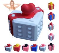 Heart-shaped Annoying Present Box, The Prank 3D Printed Annoying Gift Box Ornaments with Screw, Prank Screw Boxs for Valentine's Day and Christmas, Ideal for Birthday Pranks and Mischief (#A5)