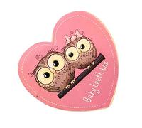 Heart Shaped Baby Tooth Box Wooden Keepsake for Baby Teeth | My First Tooth Box, Smooth Surface, Chic Stylish Keepsake Gifts for Curls and Small Treasures
