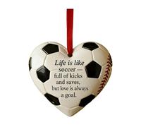 Heart-shaped Baseball Ornament Sporty Christmas Tree Hanging Pendant Christmas Tree Hanging Sports Ornaments for Party Xmas Trees Outdoor Garden Decoratio B 1