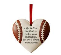 Heart-shaped Baseball Ornament Sporty Christmas Tree Hanging Pendant Christmas Tree Hanging Sports Ornaments for Party Xmas Trees Outdoor Garden Decoratio D 1