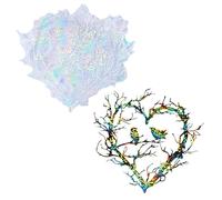 Heart Shaped Bird Nest Wall Decoration Holographics Rainbow Lights Silicone Mold for Epoxy Resin Art Jewelry Tool Jewelry Making Tools