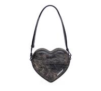 Heart-shaped Black Leather Shoulder Bag - female - AMBUSH - Shoulder Bags - Black - ONE SIZE - Bags ONE SIZE