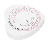 Heart Shaped Bmi Cloth Tape Measure with Height Measurement, White
