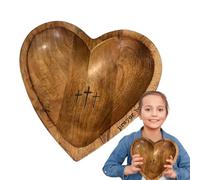 Heart Shaped Bowls - Decorative Rustic Heart Shaped Bowl, Rustic Centerpiece Decorating Tool | For Bedroom Dressers, Nightstands and Bedside Tables