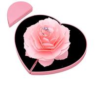 Heart Shaped Box - Romantic Floral Arrangement Box with Lid, Reusable Cardboard Storage for Candy, Jewelry, Sweets | Ideal for Valentine's Day, Mother's Day, Engagement, Favor
