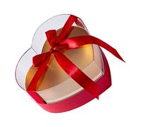 Heart Shaped Box with Clear Lid Valentines Box Bouquet Display Box for Bouquet Arrangements