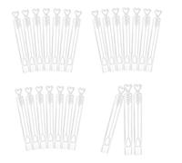 Heart Shaped Bubble Bottles - Wedding Bubbles, Prefilled Heart Bubble Wands, Party Favours Supplies | for Guests Love Test Tube Favors Weddings Valentine's Day Table Decorations, 24 x