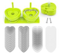 Heart Shaped Button Maker Interchangeable Die Mold 58 MM for Slide Rail Button Maker Machine Button Part Supplies Accessories for Pin Press Machine