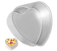 Heart Shaped Cake Pan 6in Food Grade Heart Cake Pan DIY Aluminum Alloy Cake Tin Easy Demolding Leakproof Anodized Heart Molds for Baking Heart Cake Pan Heart Pan Heart Shaped Cake Tin Cake Tins